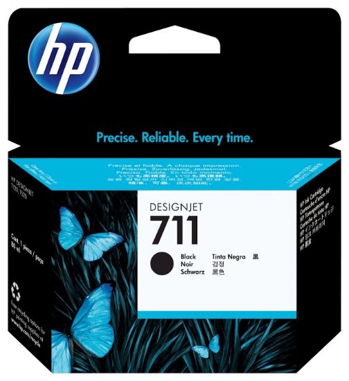 Image de HP 711 cartouche d'encre DesignJet noir, 80 ml (CZ133A)
