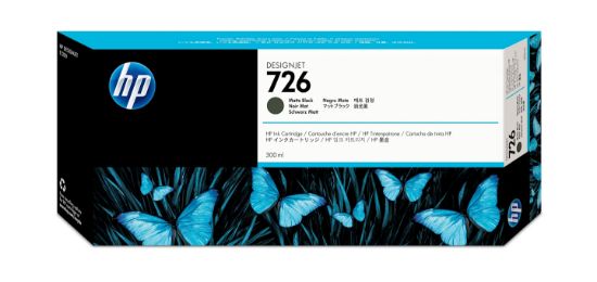 Image de HP 726 cartouche d'encre DesignJet noir mat, 300 ml (CH575A)