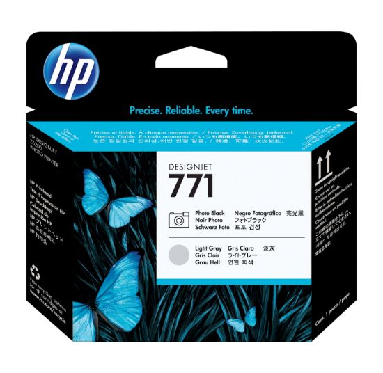 Image de HP 771 tête d'impression DesignJet noir photo/gris clair (CE020A)