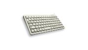 Image de CHERRY G84-4100 COMPACT KEYBOARD Clavier filaire miniature, USB/PS2, gris clair, AZERTY - FR (G84-4100LCMFR-0)