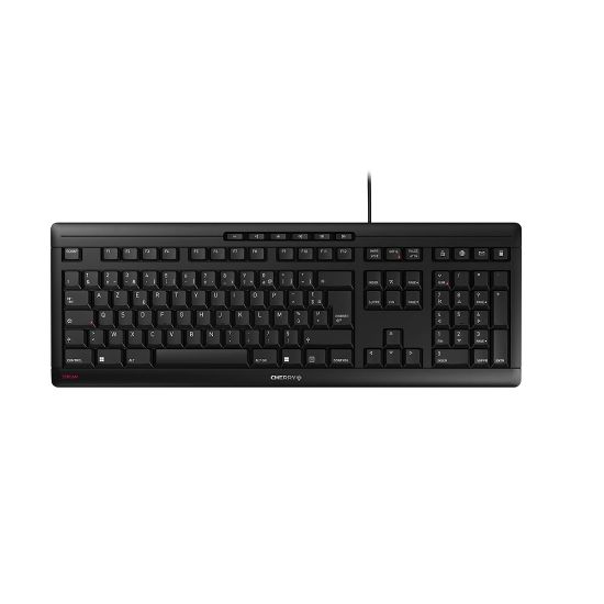 Image de CHERRY STREAM KEYBOARD Clavier filaire, noir, USB, AZERTY - FR (JK-8500FR-2)