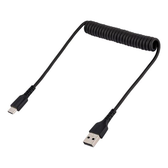 Image de StarTech.com Câble de Charge Rapide USB-A vers USB-C de 50cm, Robuste, Spiralé, Charge et Synchronisation, 3A, USB 2.0, Gaine TPE et Fibre d'Aramide - Cordon de Charg ... (R2ACC-50C-USB-CABLE)