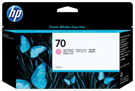 Image de HP 70 cartouche d'encre magenta clair 130 ml (C9455A)