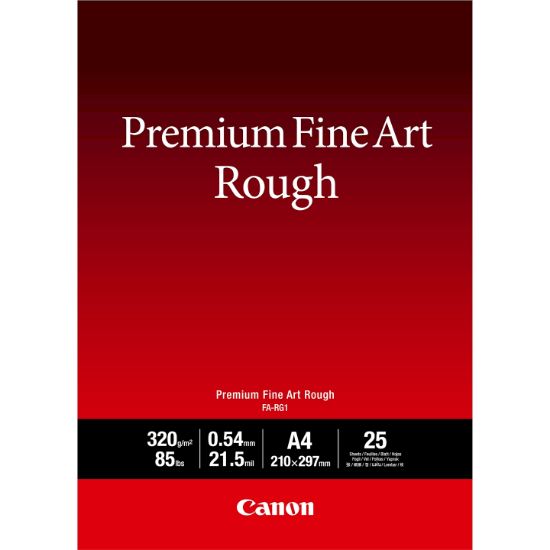 Image de Canon Papier A4 beaux-arts texturé Premium FA-RG1, 25 feuilles (4562C001)