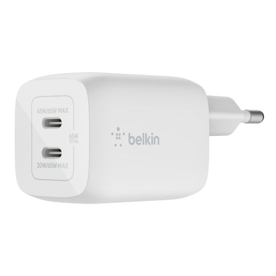 Image de Belkin Ordinateur portable, Smartphone, Tablette Blanc Secteur Charge rapide Intérieure (WCH013VFWH)