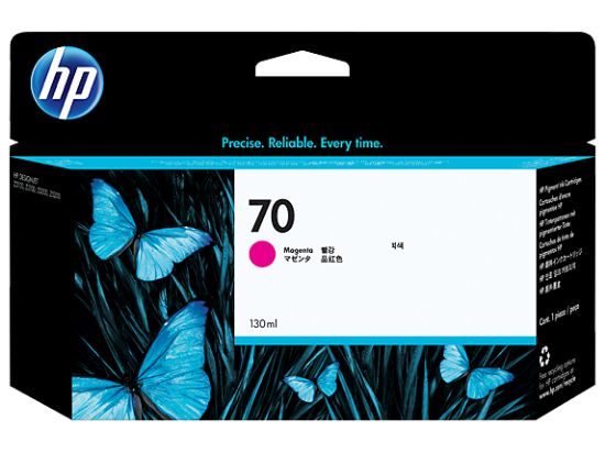 Image de HP 70 cartouche d'encre DesignJet magenta, 130 ml (C9453A)