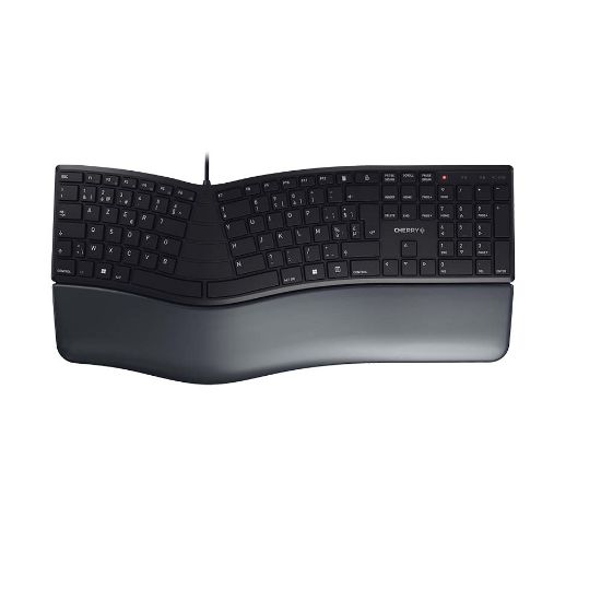 Image de CHERRY KC 4500 ERGO clavier Universel USB AZERTY Belge Noir (JK-4500BE-2)