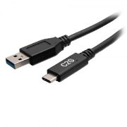 Image de C2G Câble USB-C® 6 pouces mâle vers USB-A mâle - USB 3.2 Gen 1 (5 Gbits/s) (28874)