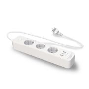 Image de TP-Link 3 sortie(s) CA Type F (CEE 7/4) 1,5 m 3 2300 W Blanc (TAPO P300)