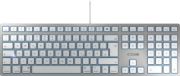 Image de CHERRY KC 6000 SLIM FOR MAC Clavier filaire pour Mac, blanc/argent, USB, AZERTY - FR (JK-1610FR-1)