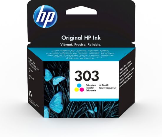 Image de HP Cartouche d’encre 303 trois couleurs authentique (T6N01AE)