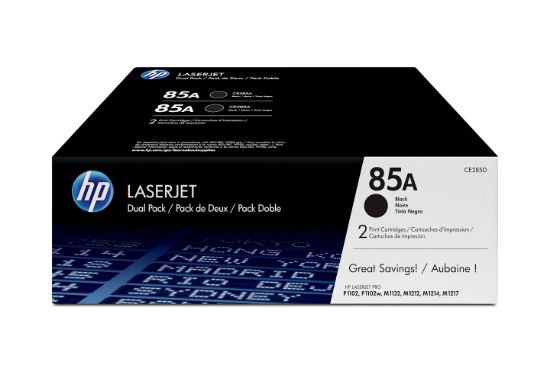 Image de HP 85A pack de 2 toners LaserJet noir authentiques (CE285AD)