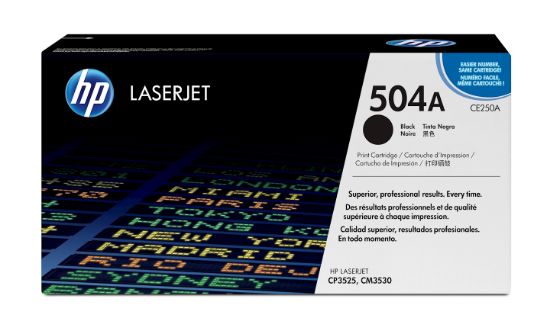Image de HP 504A toner LaserJet noir authentique (CE250A)