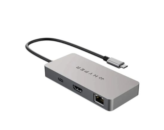 Image de Targus HyperDrive 5-Port USB-C Hub Station d'accueil - Acier inoxydable (HDMB2)