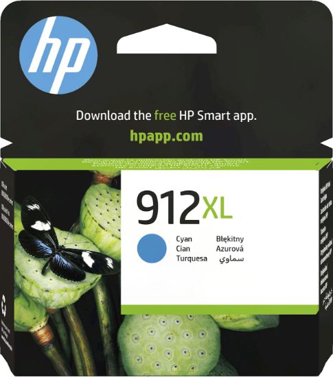 Image de HP 912XL Cartouche d'encre cyan authentique, grande capacité (3YL81AE)