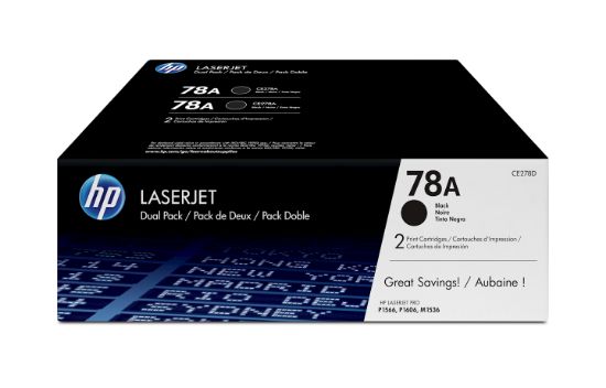 Image de HP 78A pack de 2 toners LaserJet noir authentiques (CE278AD)