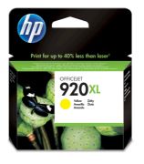 Image de HP 920XL cartouche d'encre jaune grande capacité authentique (CD974AE)