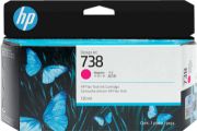 Image de HP Cartouche d’encre DesignJet 738, magenta, 130 ml (498N6A)