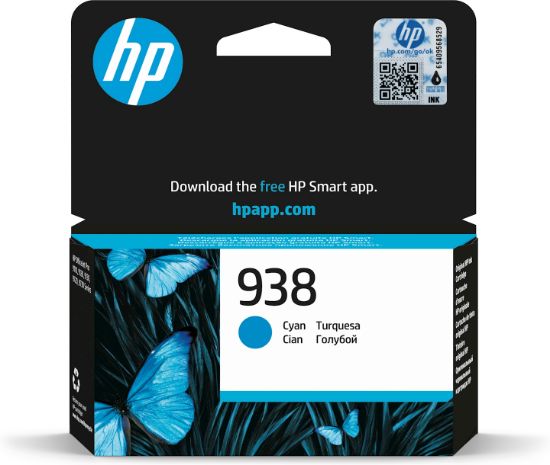 Image de HP 938 Cartouche Encre Authentique Cyan (4S6X5PE)