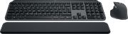 Image de Logitech MX Keys S Combo clavier Souris incluse RF sans fil + Bluetooth QWERTZ Suisse Graphite (920-011608)