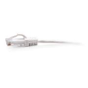 Image de C2G Câble de raccordement Ethernet fin Cat6a non blindé (UTP) avec protection anti-accrochage de 7,6 m - Blanc (30187)