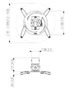 Image de Vogel's PPC 1000 WIT Support de plafond pour projecteur (7010001)
