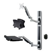 Image de StarTech.com Poste de Travail Mural, Support VESA de Moniteur/Écran 32" Support pour Écran/Moniteur (10kg) - Support d'Écran Entièrement Articulé et Tablette Murale po ... (2PASTSC-WALL-MOUNT)