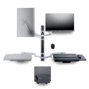 Image de StarTech.com Poste de Travail Mural, Support VESA de Moniteur/Écran 32" Support pour Écran/Moniteur (10kg) - Support d'Écran Entièrement Articulé et Tablette Murale po ... (2PASTSC-WALL-MOUNT)