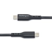 Image de StarTech.com Câble de Charge USB-C de 2m, Charge et Synchronisation, 60W (3A) PD, Câble de Charge USB 2.0 pour Ordinateur Portable - Cordon de Charge USB C Noir (USB2CC2MNC)