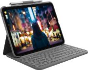 Image de Logitech Slim Folio AZERTY Français Bluetooth Gris (920-011425)