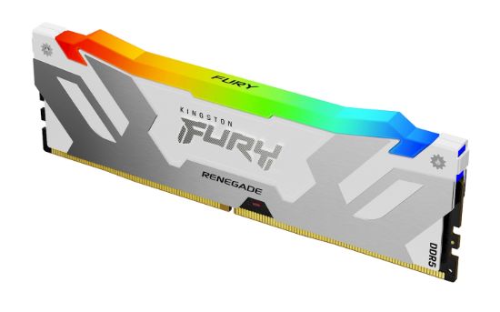 Image de Kingston Technology FURY 32 Go 6400 MT/s DDR5 CL32 DIMM Renegade RGB White XMP (KF564C32RWA-32)