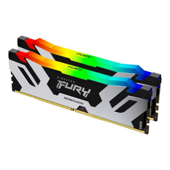 Image de Kingston Technology FURY 96Go 6400MT/s DDR5 CL32 DIMM (Kit de 2) Renegade RGB XMP (KF564C32RSAK2-96)