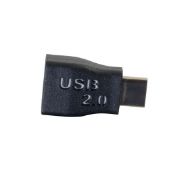 Image de C2G Convertisseur adaptateur USB 2.0 USB-C® vers USB-Micro B mâle vers femelle - Noir (28869)