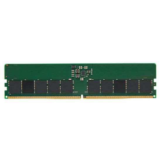 Image de Kingston Technology 16GB, DDR5, 5600MT/s, ECC, Unbuffered, DIMM, CL46, 1Rx8, 1.1V, 288-pin, 16Gbit, Hynix A Mémoire RAM - Noir,Vert (KSM56E46BS8KM-16HA)