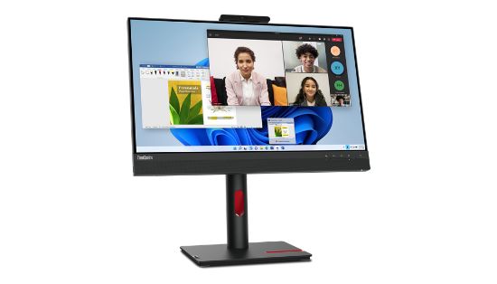 Image de Lenovo ThinkCentre Tiny-In-One 24 Gen 5 LED display 60,5 cm (23.8") 1920 x 1080 pixels Full HD Écran tactile Noir (12NBGAT1EU)