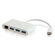 Image de C2G station d'accueil USB 3.2 Gen 1 (3.1 Gen 1) Type-C Blanc (29746)