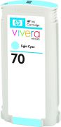 Image de HP 70 cartouche d'encre cyan clair 130 ml (C9390A)