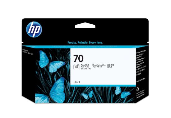Image de HP 70 cartouche d'encre DesignJet noir photo, 130 ml (C9449A)