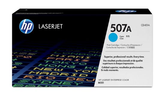 Image de HP 507A toner LaserJet cyan authentique (CE401A)