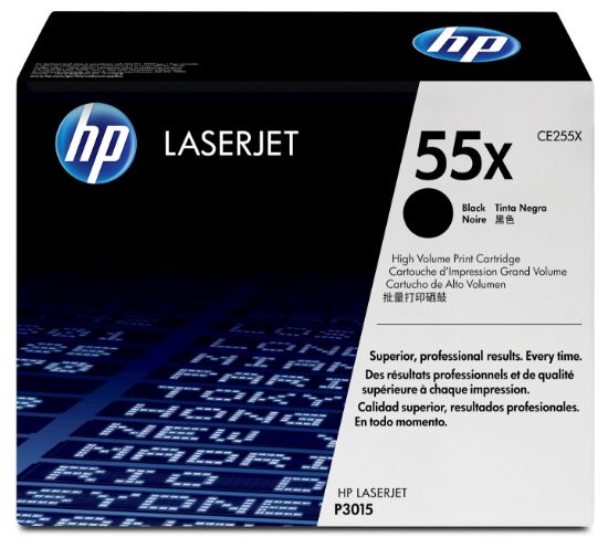 Image de HP 55X toner LaserJet noir grande capacité authentique (CE255X)