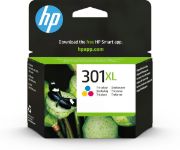 Image de HP Cartouches d'encre 301 301XL cartouche trois couleurs grande capacité authentique Cartouche d'encre - Cyan,Magenta,Jaune (CH564EE)