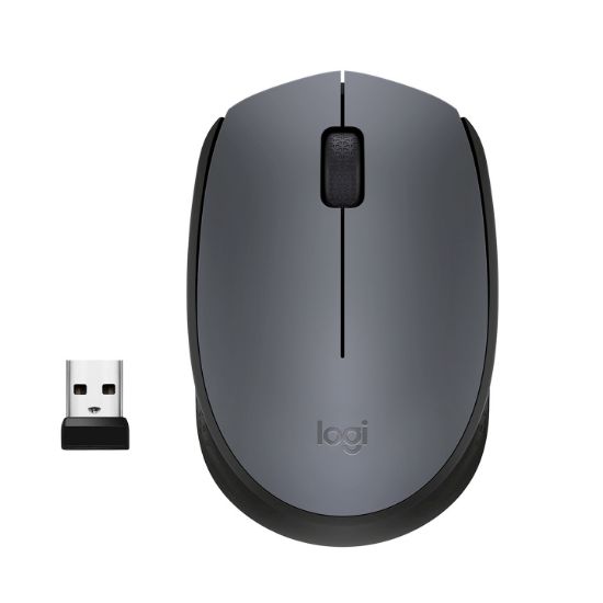Image de Logitech M170 Grey-K souris Bureau Ambidextre RF sans fil ... (910-004642)