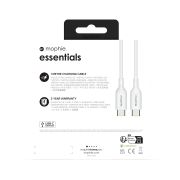 Image de mophie essentials charging cables | 1M câble USB USB 2.0 USB C Blanc (409913177)