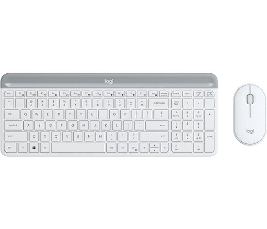 Image de Logitech MK470 clavier Souris incluse Universel RF sans fil QWERTY Anglais britannique Blanc (920-009203)