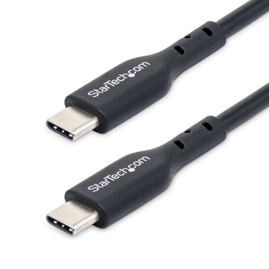 Image de StarTech.com Câble de Charge USB-C de 3m, Charge et Synchronisation, 60W (3A) PD, Câble de Charge USB 2.0 pour Ordinateur Portable, Gaine TPE - Cordon de Charge USB C Noir (USB2CC3MBKE)