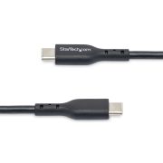 Image de StarTech.com Câble de Charge USB-C de 3m, Charge et Synchronisation, 60W (3A) PD, Câble de Charge USB 2.0 pour Ordinateur Portable, Gaine TPE - Cordon de Charge USB C Noir (USB2CC3MBKE)