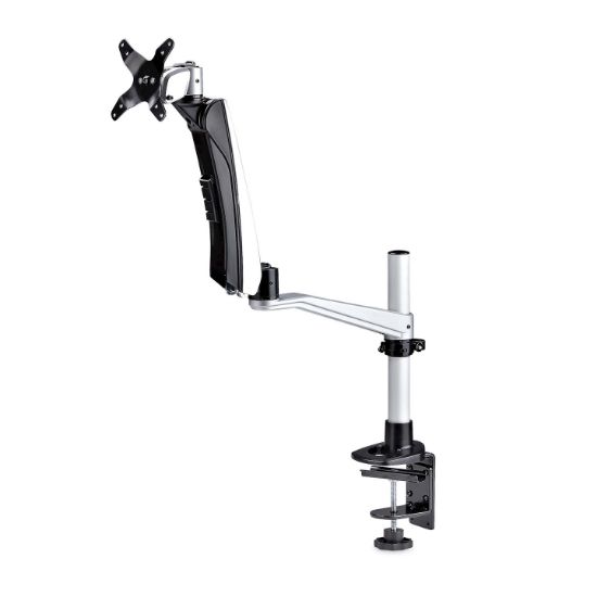 Image de StarTech.com Support de Bureau pour Écran 27" 16:9 ou 30" 21:9 Ultrawide, VESA 75x75/100x100, Bras Articulé Réglable sans Outils, Pince en C/Passe-Fil, Bras pour Moni ... (1MP1ACG-MONITOR-ARM)