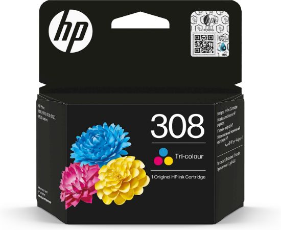Image de HP 308 Cartouche d’encre authentique Trois couleurs (7FP20UE)