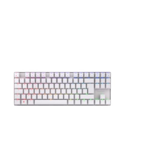Image de CHERRY MX 8.2 TKL Wireless RGB clavier Jouer RF sans fil + Bluetooth AZERTY Français Blanc (G80-3882LYAFR-0)