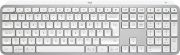 Image de Logitech MX Keys S clavier Universel RF sans fil + Bluetooth QWERTY US International Aluminium, Blanc (920-011588)